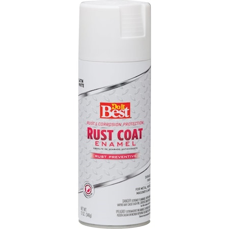 All-Source Rust Coat Satin White 12 Oz. Anti-Rust Spray Paint 203539D